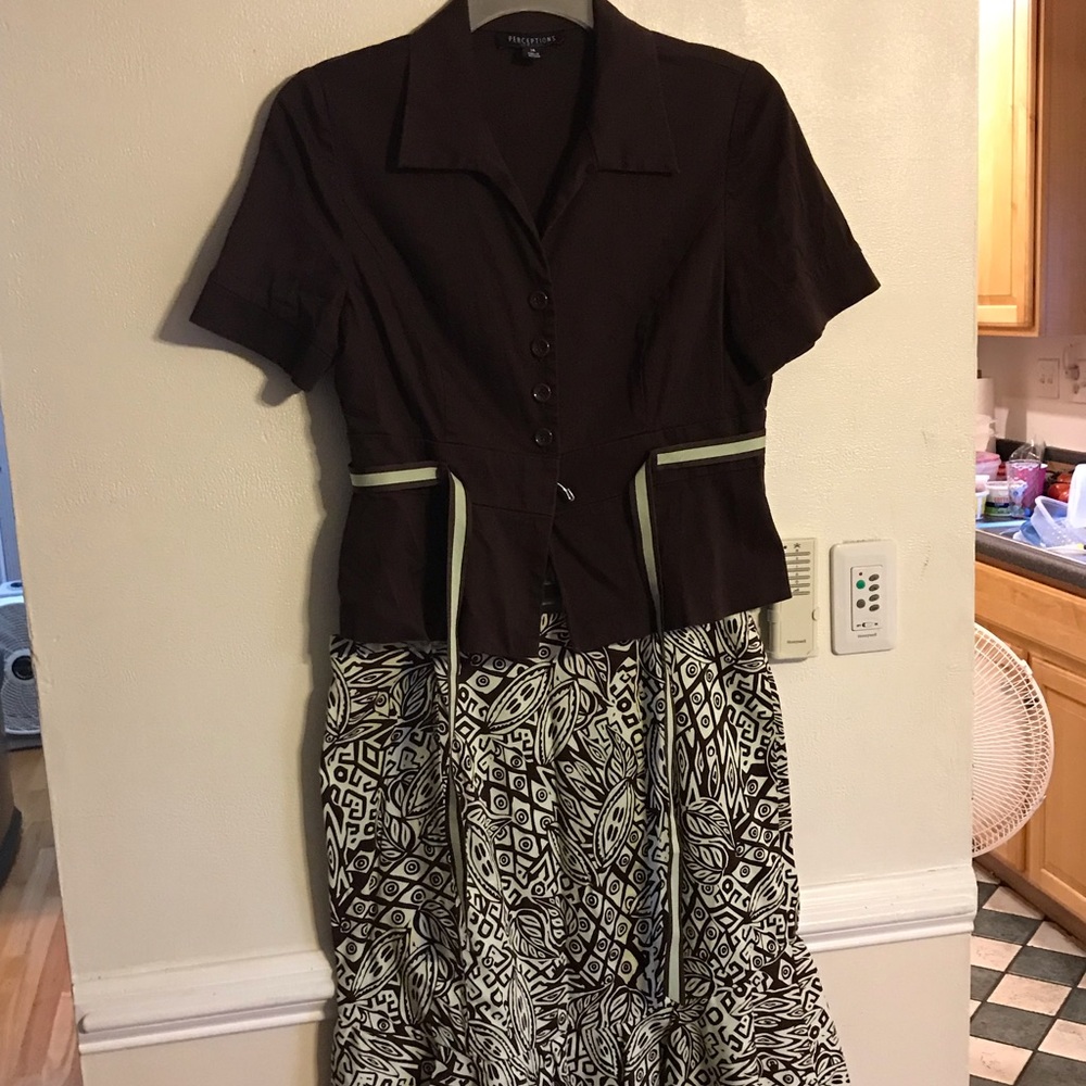 Perceptions 2 piece Shirt and Skirt Set